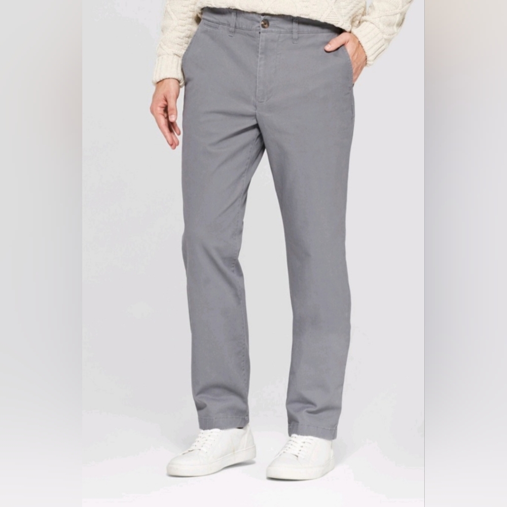 Gray chino pants 30x30 mens Goodfellow & Co